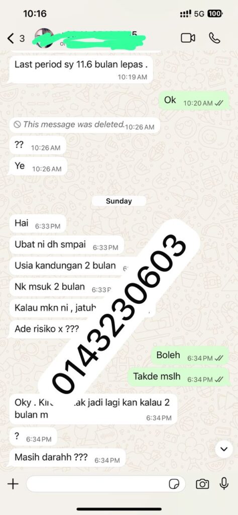 cara guna pil gugur kandungan